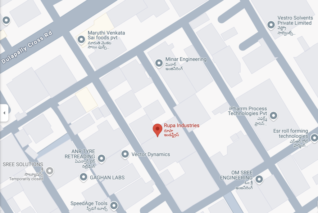 Rupa Industries Location Map